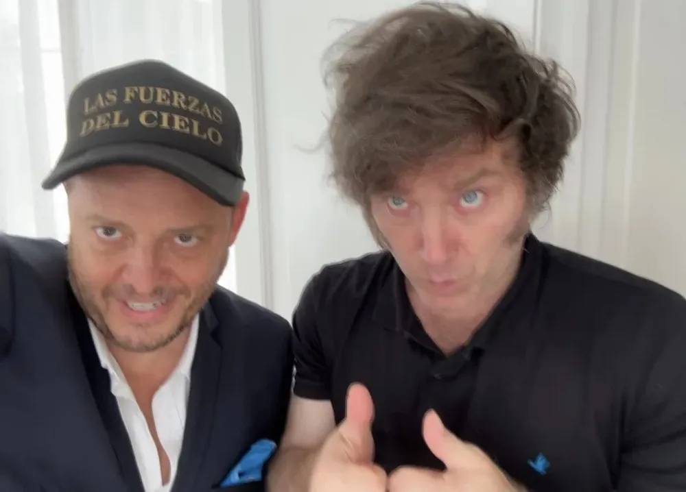 demian-reidel-y-javier-milei-juntos-la-campana-presidencial